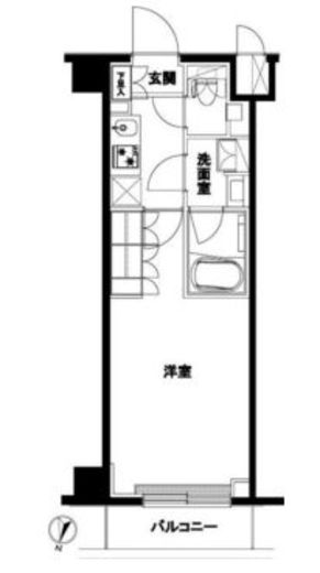 ルーブル北嶺町 4階 間取り図
