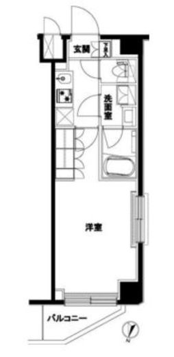 ルーブル北嶺町 5階 間取り図