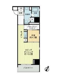 クロスレジデンス白金高輪 201 間取り図