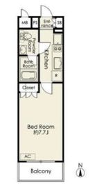 プレミアステージ両国 806 間取り図