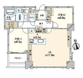 シティタワーズ豊洲ザ・シンボル 27階 間取り図