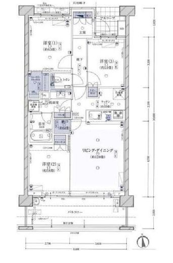 クラッシィハウス上北沢 2階 間取り図