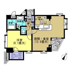 アルス洗足 1階 間取り図