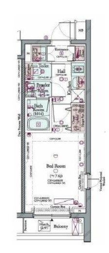 コンシェリア品川南 THE GRAND RESIDENCE 2階 間取り図