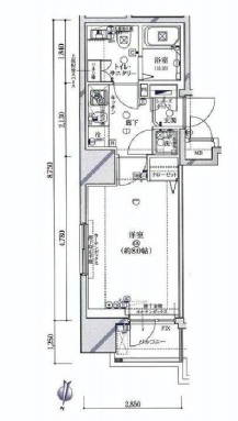 ガリシア九段下ライズ 7階 間取り図