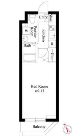 GRAN PASEO門前仲町 (グランパセオ門前仲町) 501 間取り図