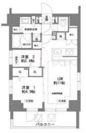ラグゼナ日本橋 701 間取り図