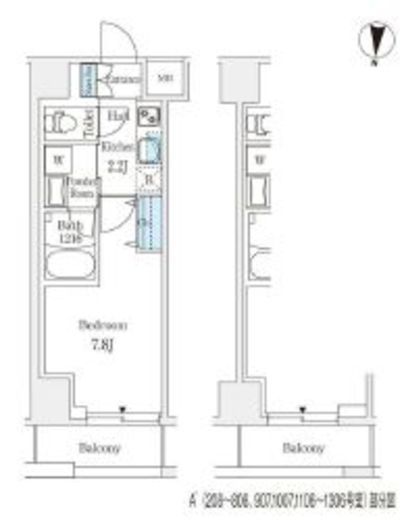 ラティエラ練馬 1106 間取り図