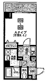 ルミエール門前仲町 306 間取り図