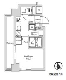 エミリブ鷺ノ宮 605 間取り図