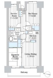 イーストパークス大島サザンスクエア 4階 間取り図