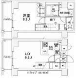 エスティメゾン王子 1506 間取り図