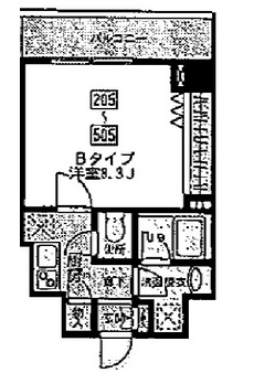 ルミエール門前仲町 205 間取り図