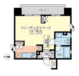 フリーディオ神楽坂 5階 間取り図