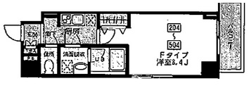 ルミエール門前仲町 204 間取り図