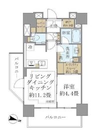 ブリリア四谷三丁目 12階 間取り図