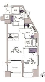 デュオ・スカーラ西麻布タワーセントラル 3階 間取り図