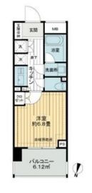 ライオンズ本所吾妻橋ネオクラッセ 6階 間取り図