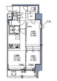 S-RESIDENCE尾久azure (エスレジデンス尾久azure) 1001 間取り図