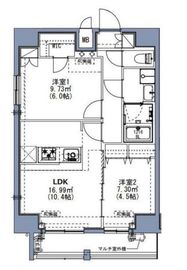 S-RESIDENCE尾久azure (エスレジデンス尾久azure) 1102 間取り図