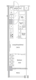 ザ・パークハビオ文京江戸川橋 510 間取り図