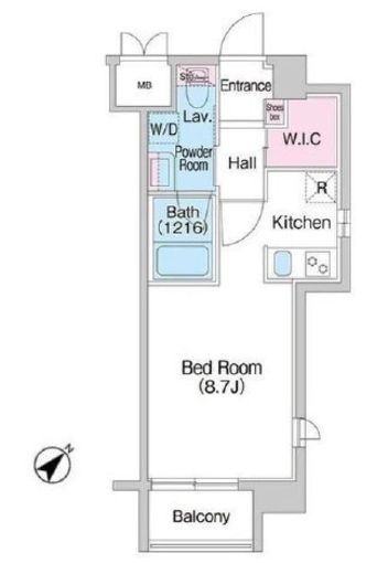 コンフォリア大森町 308 間取り図