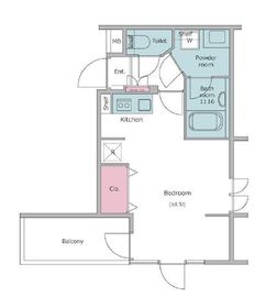 レジディア世田谷若林 312 間取り図