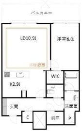 白金ザ・スカイ 6階 間取り図