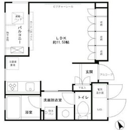 エル・セレーノ西早稲田 321 間取り図