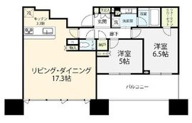 シティタワー武蔵小杉 21階 間取り図