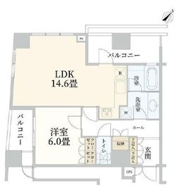 サンウッド品川天王洲タワー 19階 間取り図