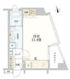 セントラルレジデンス北青山アクシルコート 2階 間取り図