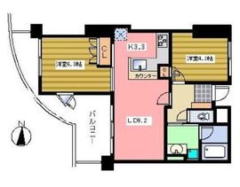 THEパームス東中野エアリィタワー 3階 間取り図