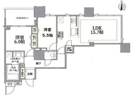 ドゥ・トゥール 29階 間取り図