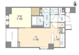 シティハウス東京新橋 801 間取り図
