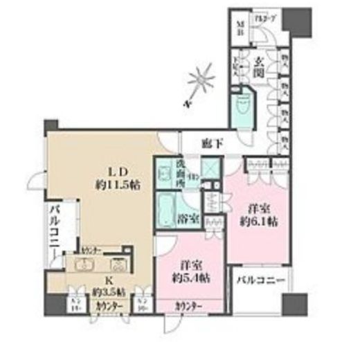 ファミール日本橋グランスイートプラザ 14階 間取り図