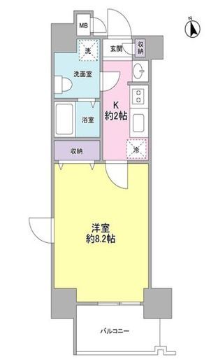 ガーラプレイス新宿御苑 805 間取り図