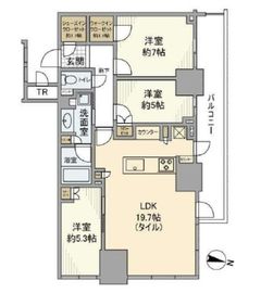 パークコート文京小石川ザ・タワー 12階 間取り図