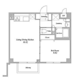 ラクラス下井草 303 間取り図