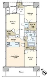 ザ・ガーデンズ西葛西 3階 間取り図