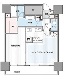 カテリーナ三田タワースイート ウエストアーク 4階 間取り図