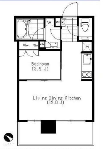 THE ROPPONGI TOKYO CLUB RESIDENCE 14階 間取り図