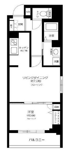 コアーズ勝どき 6階 間取り図