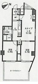 ラスカシエロ下北沢 302 間取り図