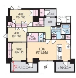 セントラルガーデン 805 間取り図