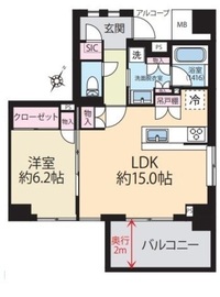 セントラルガーデン 801 間取り図