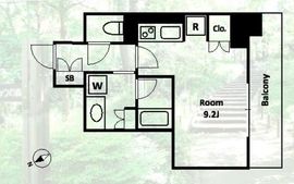レジデンシャル目黒 10階 間取り図