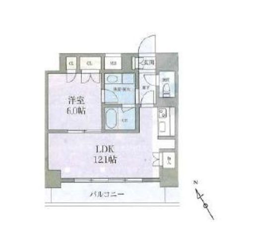 レジデンシャル目黒 4階 間取り図