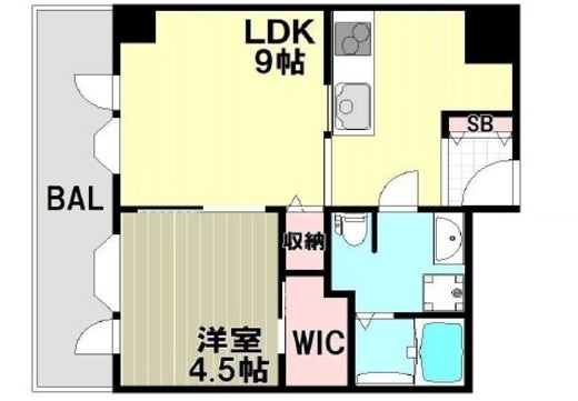 インペリアル南麻布コート＆サテライト 6階 間取り図
