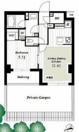 エクセレントシティ文京大塚 1階 間取り図